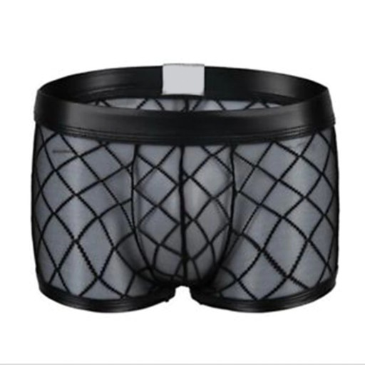 Herre boxershorts i gennemsigtigt mesh
