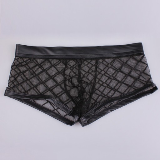 Herre boxershorts i gennemsigtigt mesh