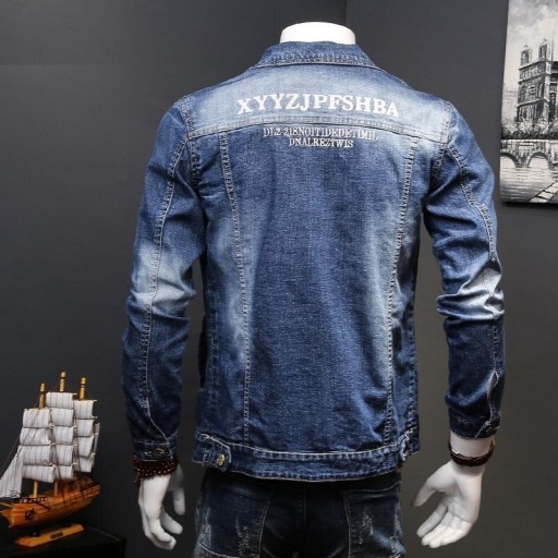 Herre denimjakke F1106
