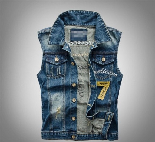 Herre denimvest F1284