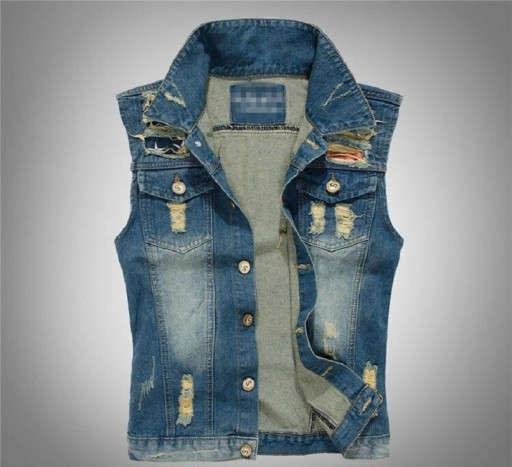 Herre denimvest F1284