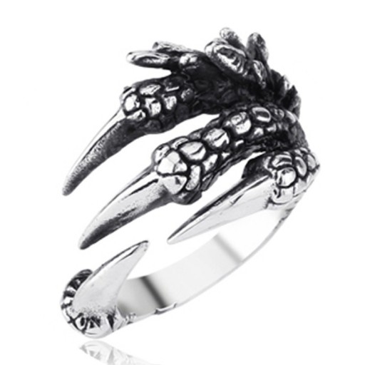 Herre drageklo ring