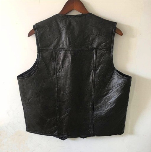 Herre lædervest F1187