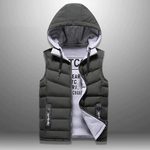 Herre quiltet vest, vendbar