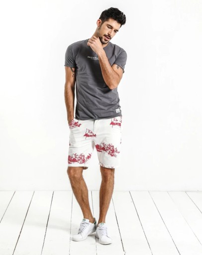 Herre shorts med tryk A3