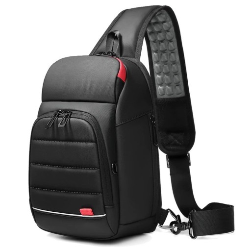 Herre skuldertaske med USB-port T334