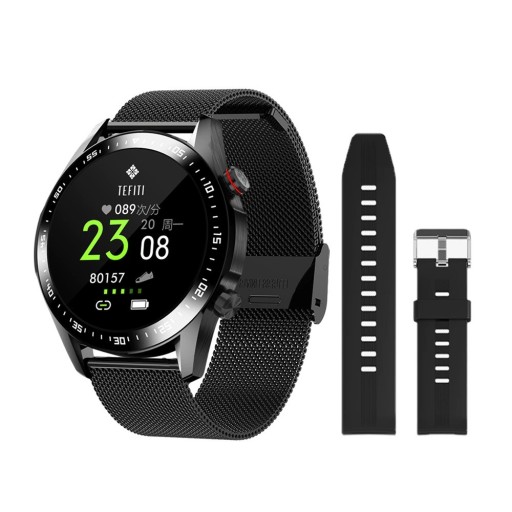 Herre smartwatch med udskiftningsrem K1187