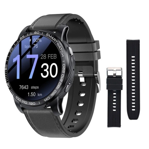 Herre smartwatch med udskiftningsrem K1330