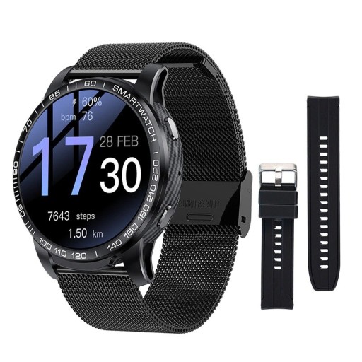 Herre smartwatch med udskiftningsrem K1331