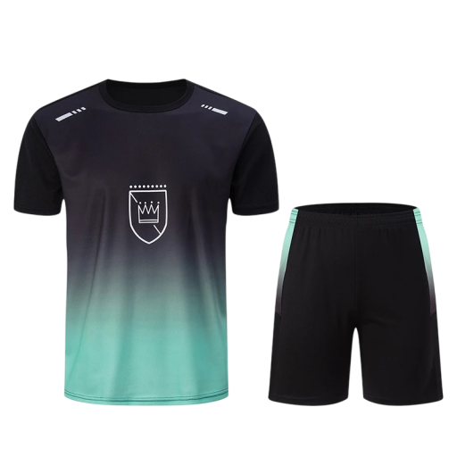 Herre sportsæt T-shirt og shorts To-delt sæt med korte ærmer og elastisk talje Polyester Til løb fitness