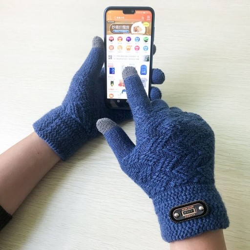 Herre strikkede handsker