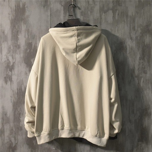 Herre sweatshirt med knapper F1122