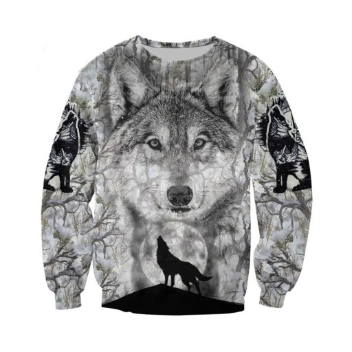 Herre sweatshirt ulv F84