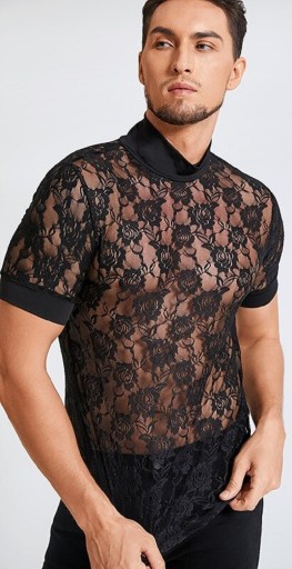 Herre T-shirt med gennemsigtighed T2290