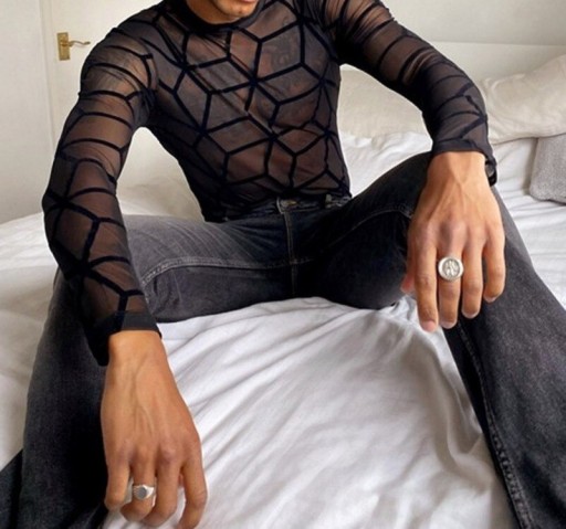Herre T-shirt med lange ærmer T2215