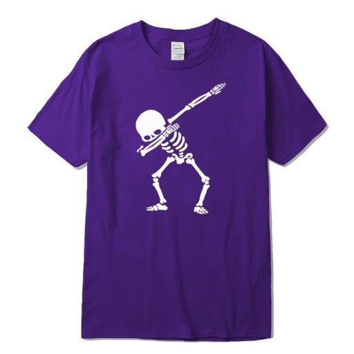 Herre-T-shirt med skelet T2063