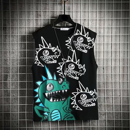 Herre tanktop med dinosaurer