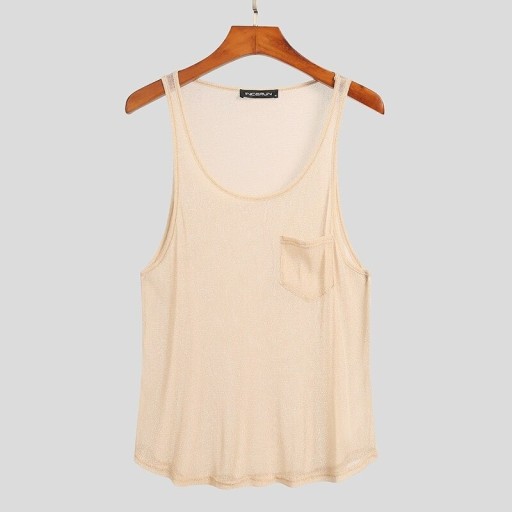 Herre tanktop med gennemsigtighed T1990