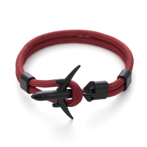 Herrearmbånd med snor og fly