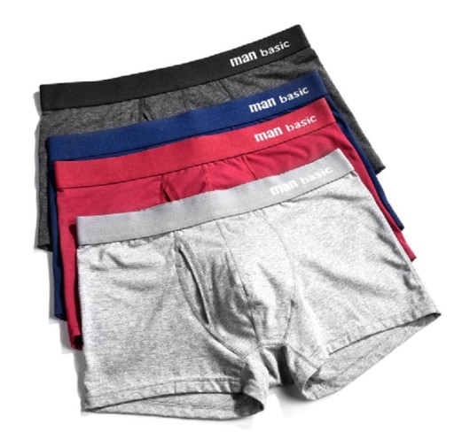 Herren-Boxershorts aus Baumwolle – 4 Stück