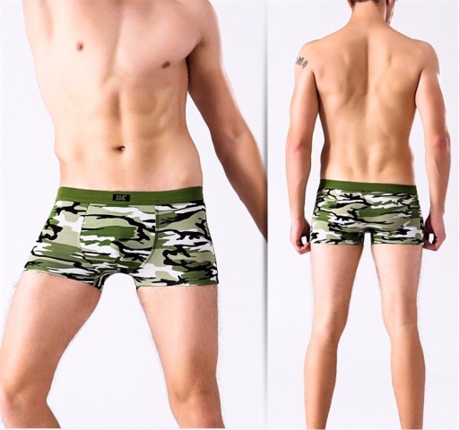 Herren-Boxershorts mit Army-Muster A2704