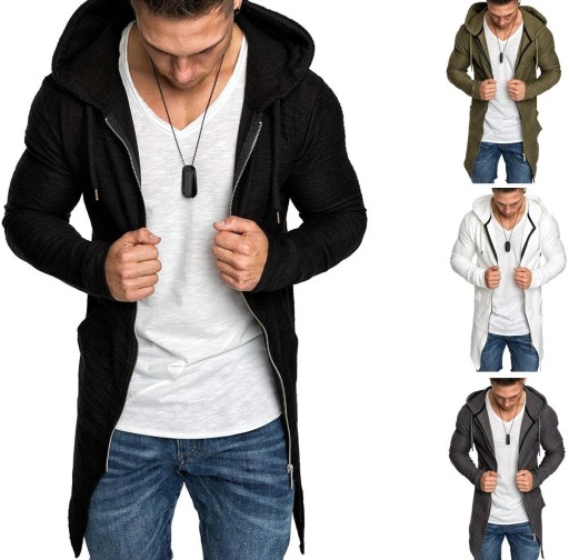 Herren-Cardigan mit Reißverschluss