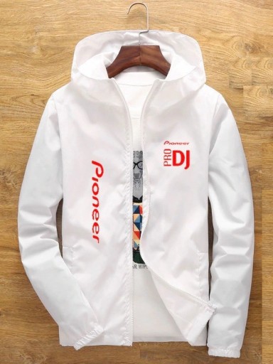 Herren-Frühlingsjacke mit Kapuze