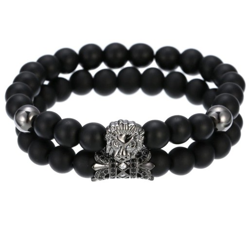 Herren-Perlenarmband, 2 Stück H514