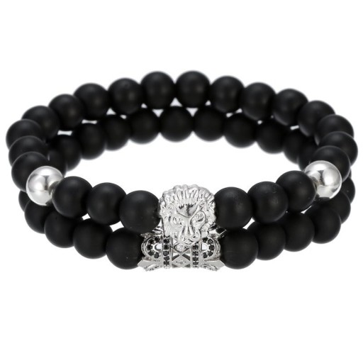 Herren-Perlenarmband, 2 Stück H514