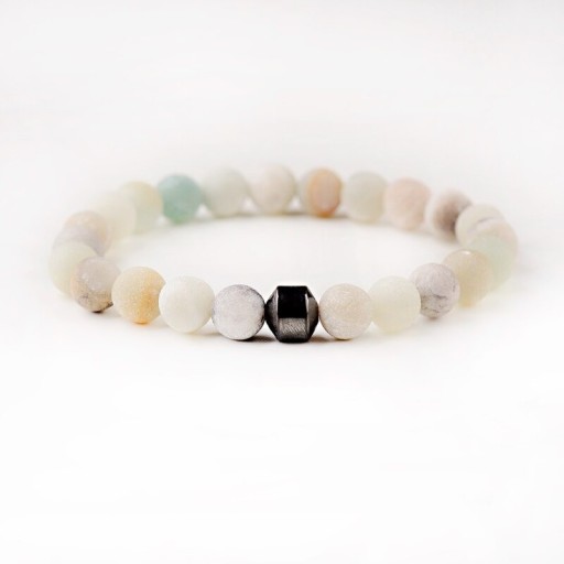 Herren-Perlenarmband mit Hämatit