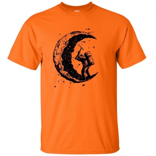 Herren stylisches T-Shirt mit Mond J3242