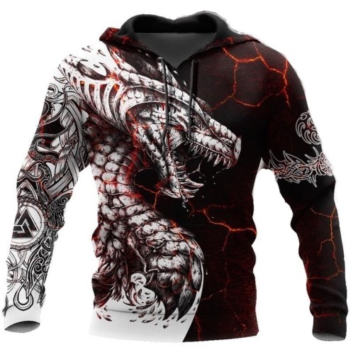 Herren-Sweatshirt mit Drachen