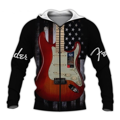 Herren-Sweatshirt mit Gitarre