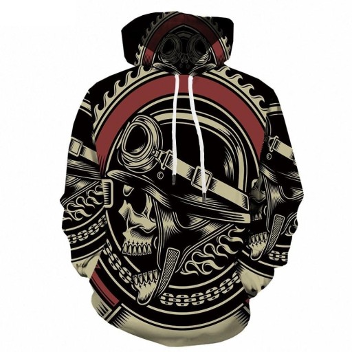 Herren-Sweatshirt mit Totenkopf F111
