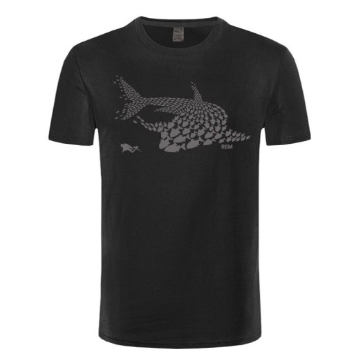 Herren-T-Shirt mit Hai T2231