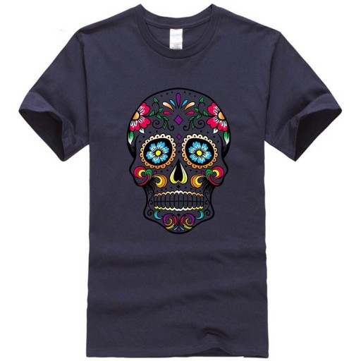 Herren-T-Shirt mit Totenkopf-Motiv T2056