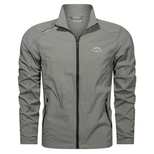 Herren Windbreaker mit UV-Schutz am Reißverschluss Wasserdichte Ultraleichtjacke für die Natur Atmungsaktive Sportjacke für den Frühling Herbst-Windbreaker zum Wandern