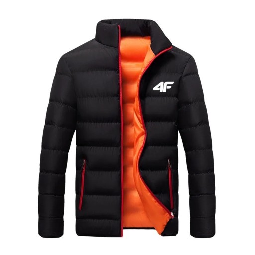 Herren Winter Daunenjacke Leichte Steppjacke mit Wattierung Schutz vor Kälte Winterjacke mit hohem Kragen Reißverschluss