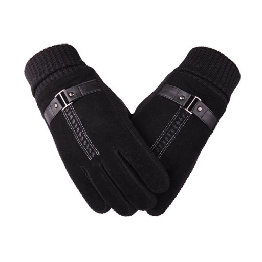 Herren-Winterhandschuhe mit Gürtel