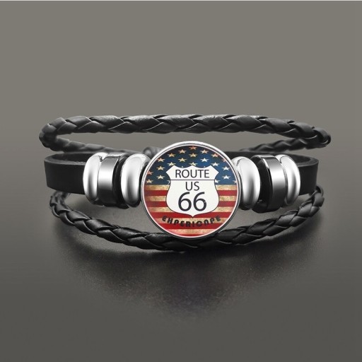Herrenarmband Route 66