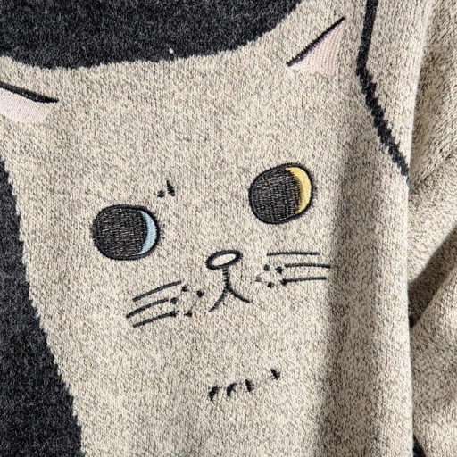 Herrenpullover Katze