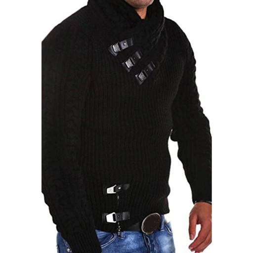 Herrenpullover mit Kragen F235