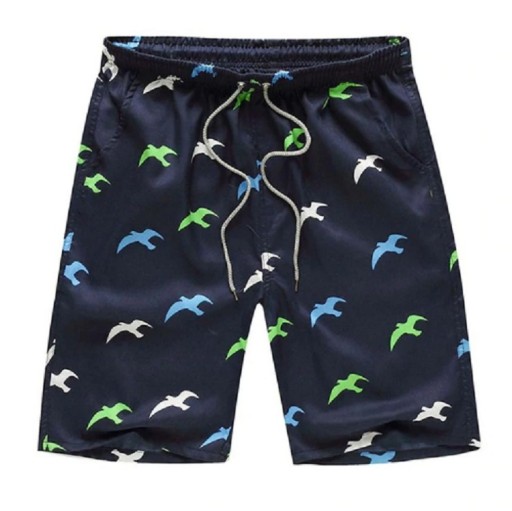 Herrenshorts mit Möwen-Print