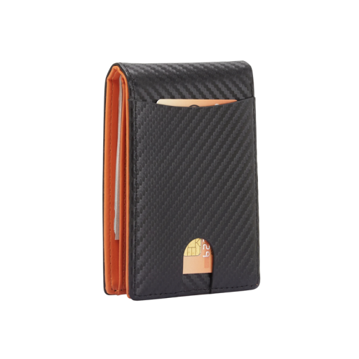 Herrepung 11 x 8 cm PU-læder med kortlomme foran Kompakt herrekortpung Stilfuld lille pung til mænd