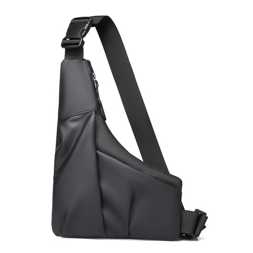 Herrers afslappet skuldertaske med stor kapacitet, holdbar taske, multifunktionel hverdagstaske, ridsefast, neutral stil