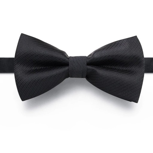 Herreslips sort Elegant formelt tilbehør Klassisk stil Justerbar størrelse Ideel til jakkesæt og smoking Bryllup og sociale begivenheder