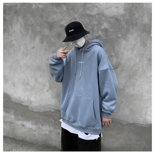 Herresweatshirt med blomst