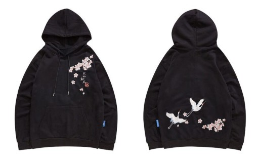 Herresweatshirt med blomster A2554
