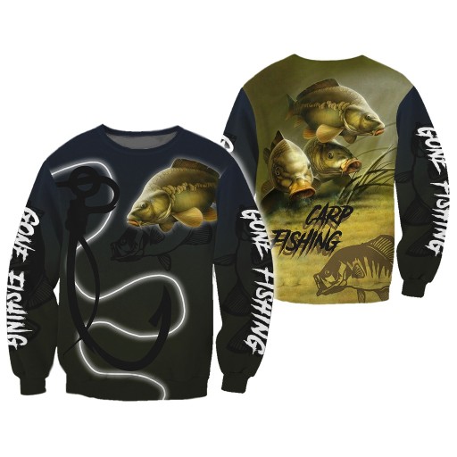 Herresweatshirt med fisk F76