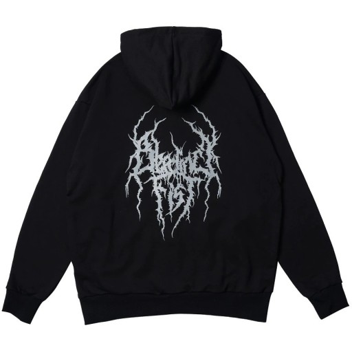 Herresweatshirt med flammer